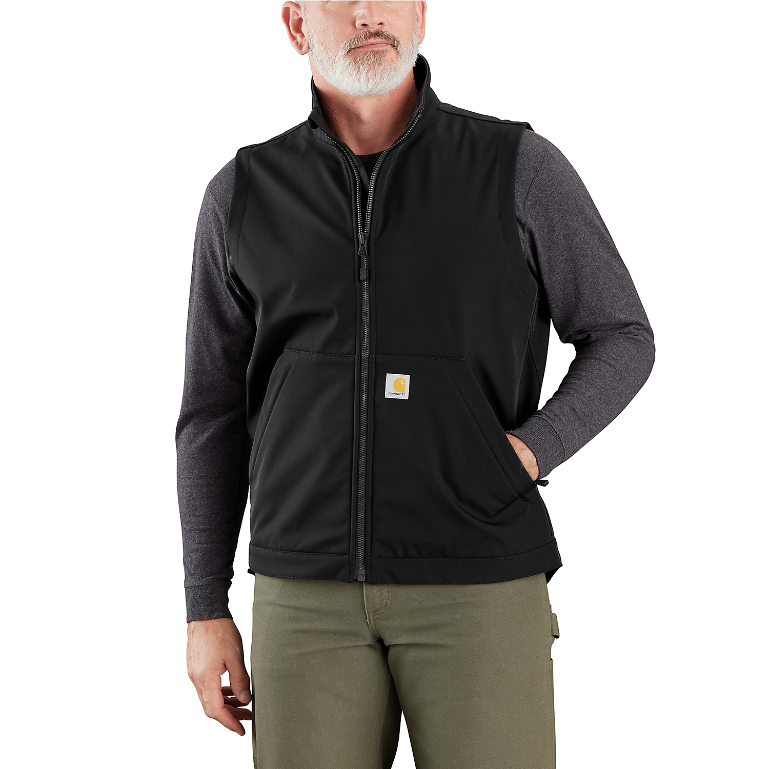 Relaxed Fit Softshell Vest - 106439 Zwart