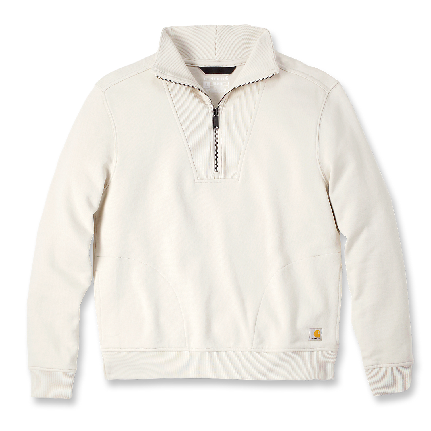 Carhartt Tencel Fiber Halfzip Sweatshirt - 106451 - A16 Oat Milk
