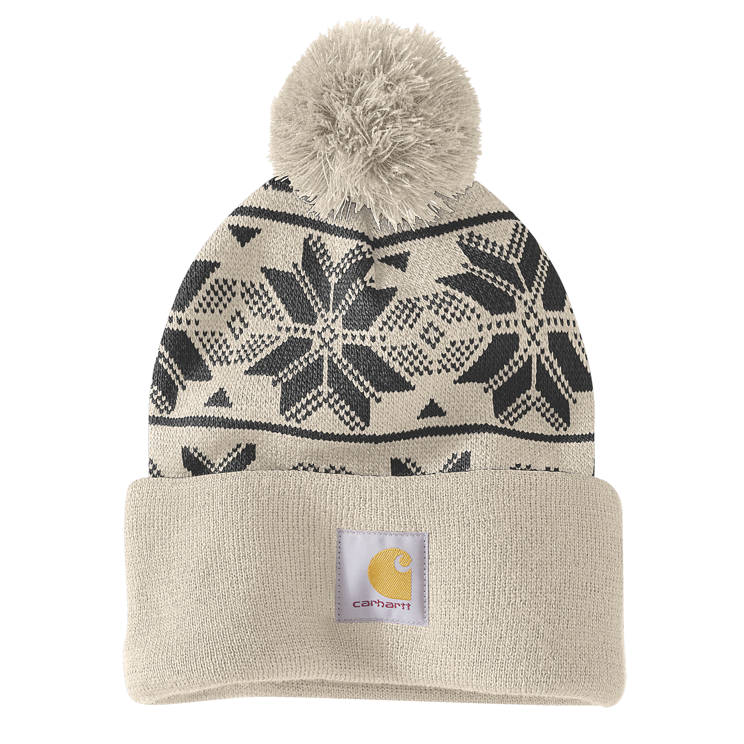 Carhartt Knit Pompom Beanie - 106647 - A16 Oat Milk