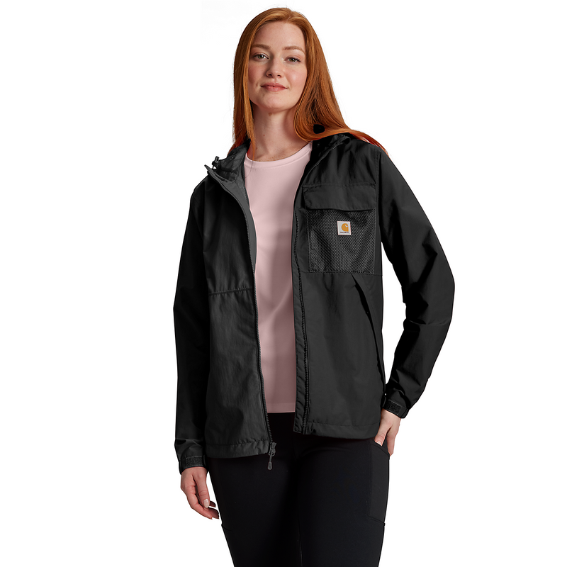 Loose Fit Packable Jacket - 106904 Black