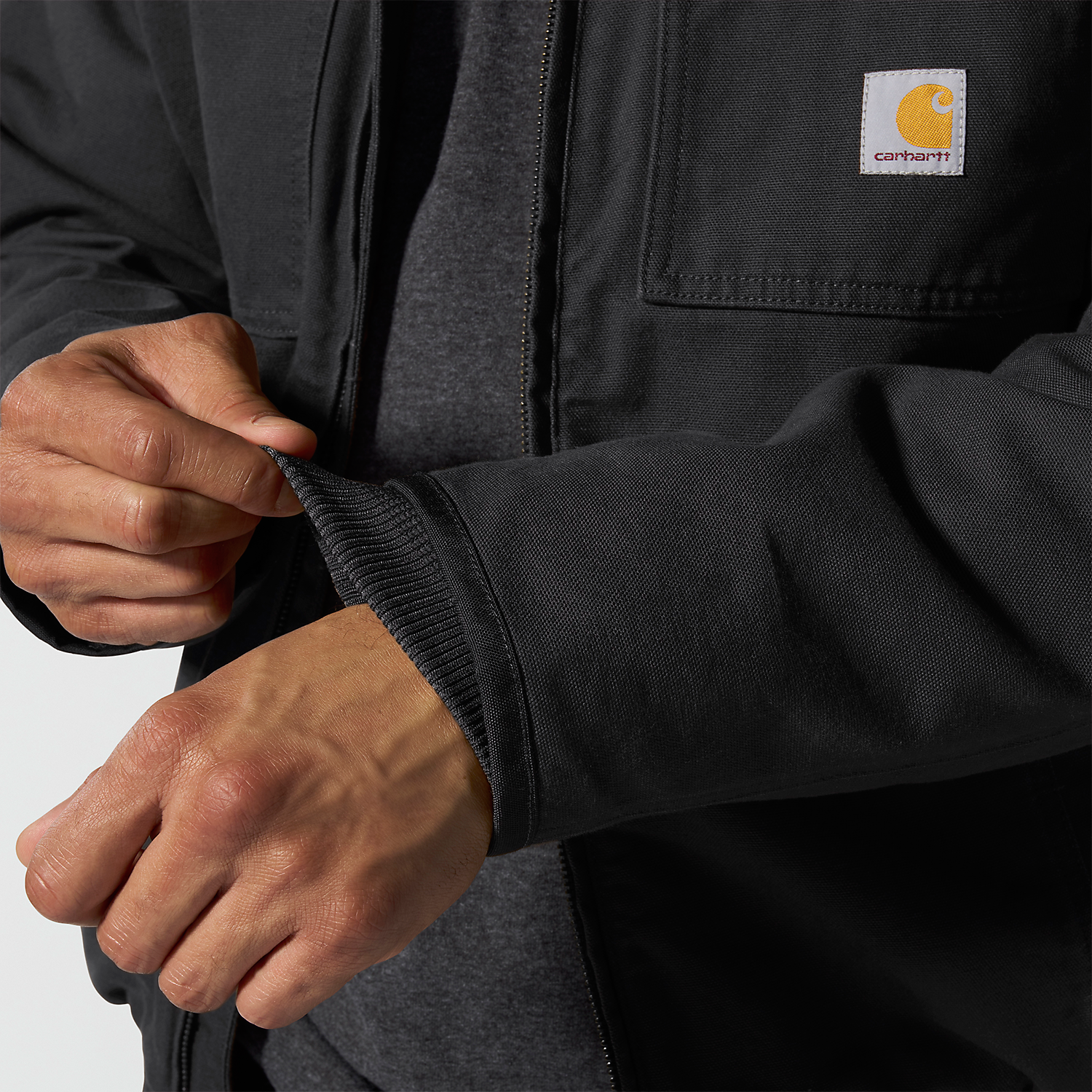 Carhartt Bartlett Relaxed Fit Washed Duck Insulated Jacket - 106980 Black