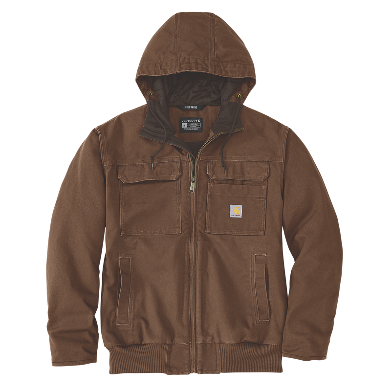 Bartlett Relaxed Fit Washed Duck Insulated Jacket -  106980 Dark Brown