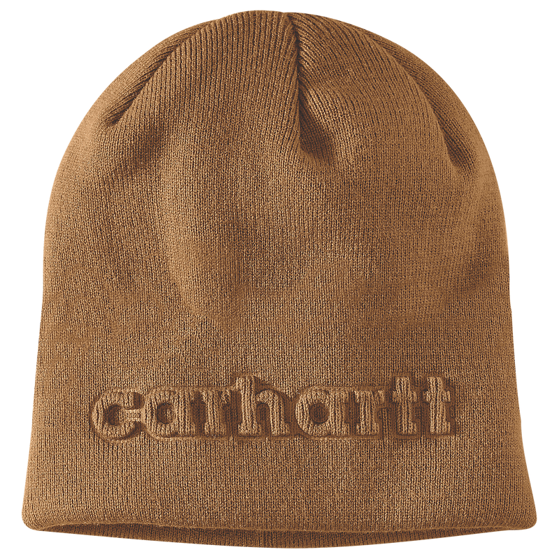 Knit Embossed Beanie - 107002 BRN