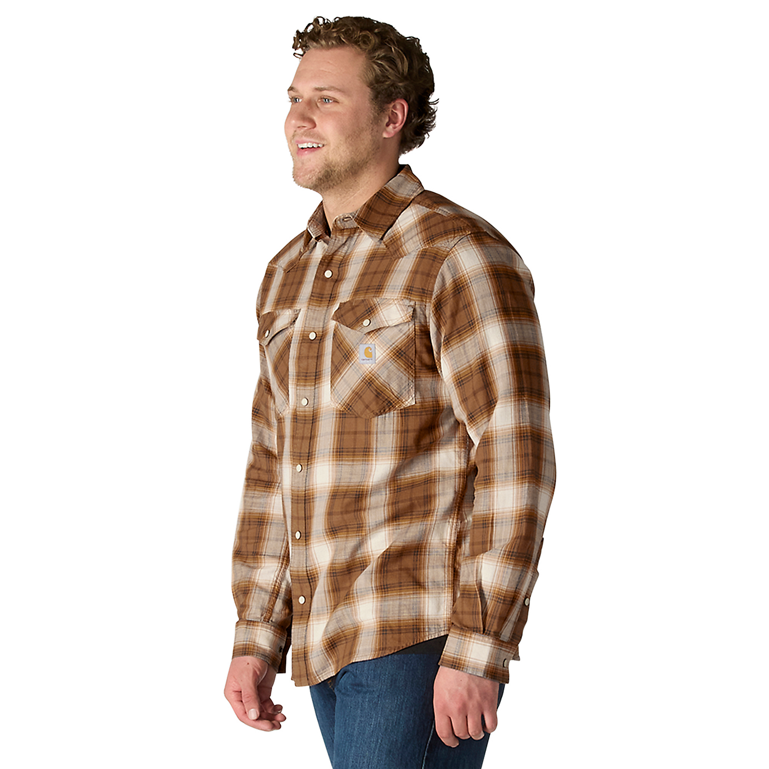 Carhartt Montana Relaxed fit western shirt - 107016 - Carhartt Brown
