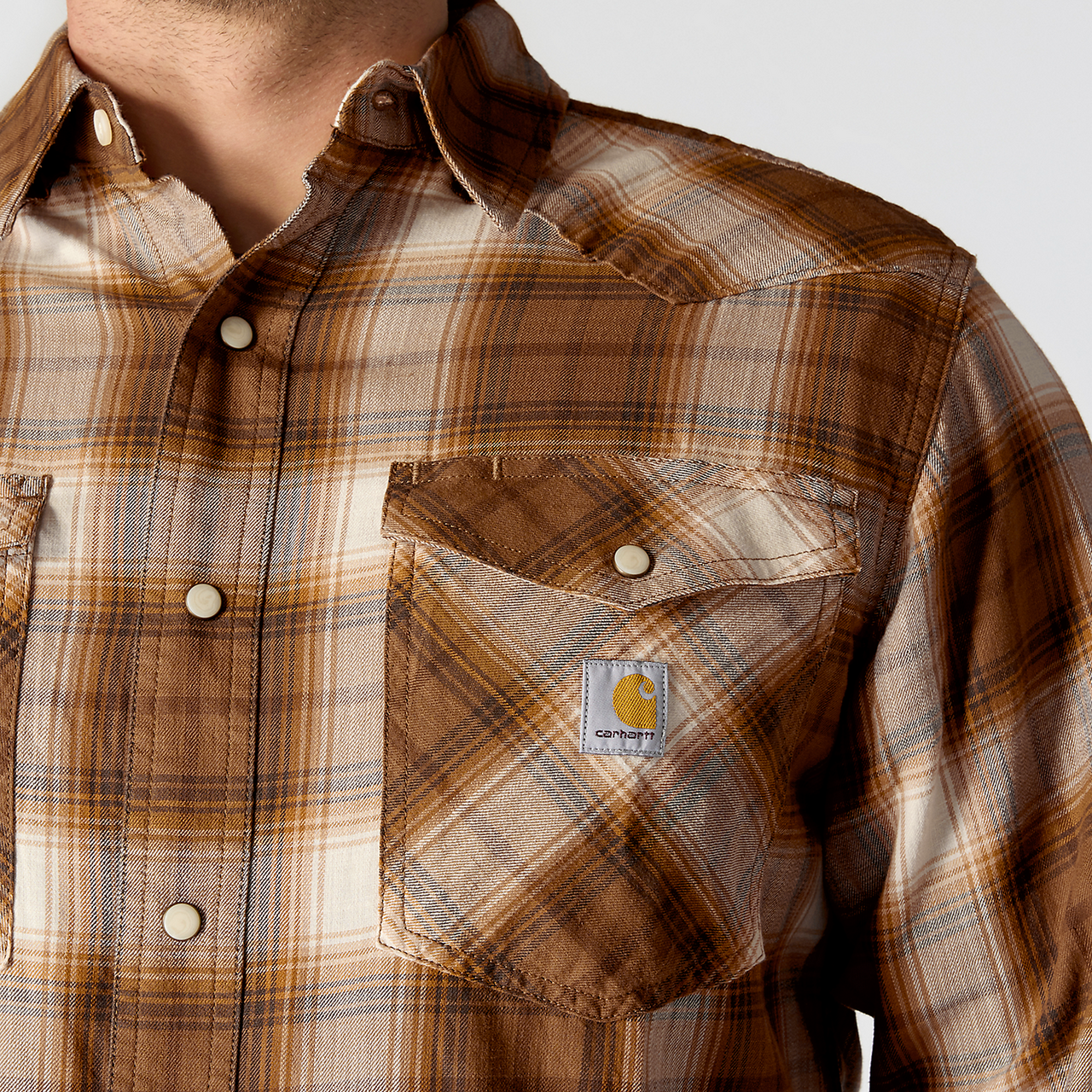 Carhartt Montana Relaxed fit western shirt - 107016 - Carhartt Brown
