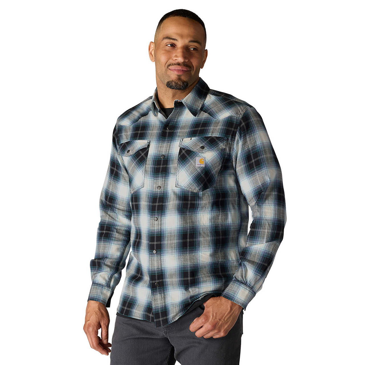 Carhartt Montana Relaxed fit western shirt - 107016 - N04 Black