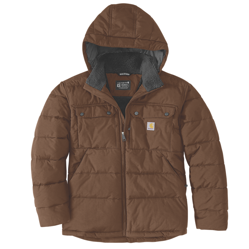 Montana Loose Fit Insulated Jacket - 107082 Dark Brown