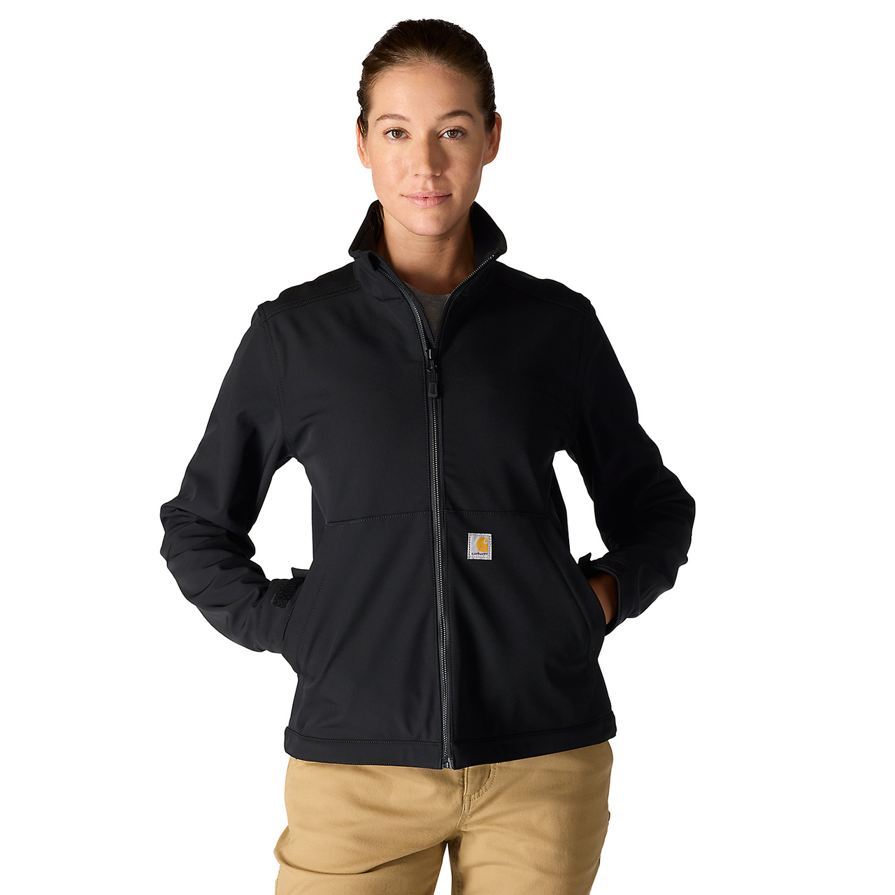Carhartt Women's Relaxed Fit Softshell Jacket - 107115 Black
