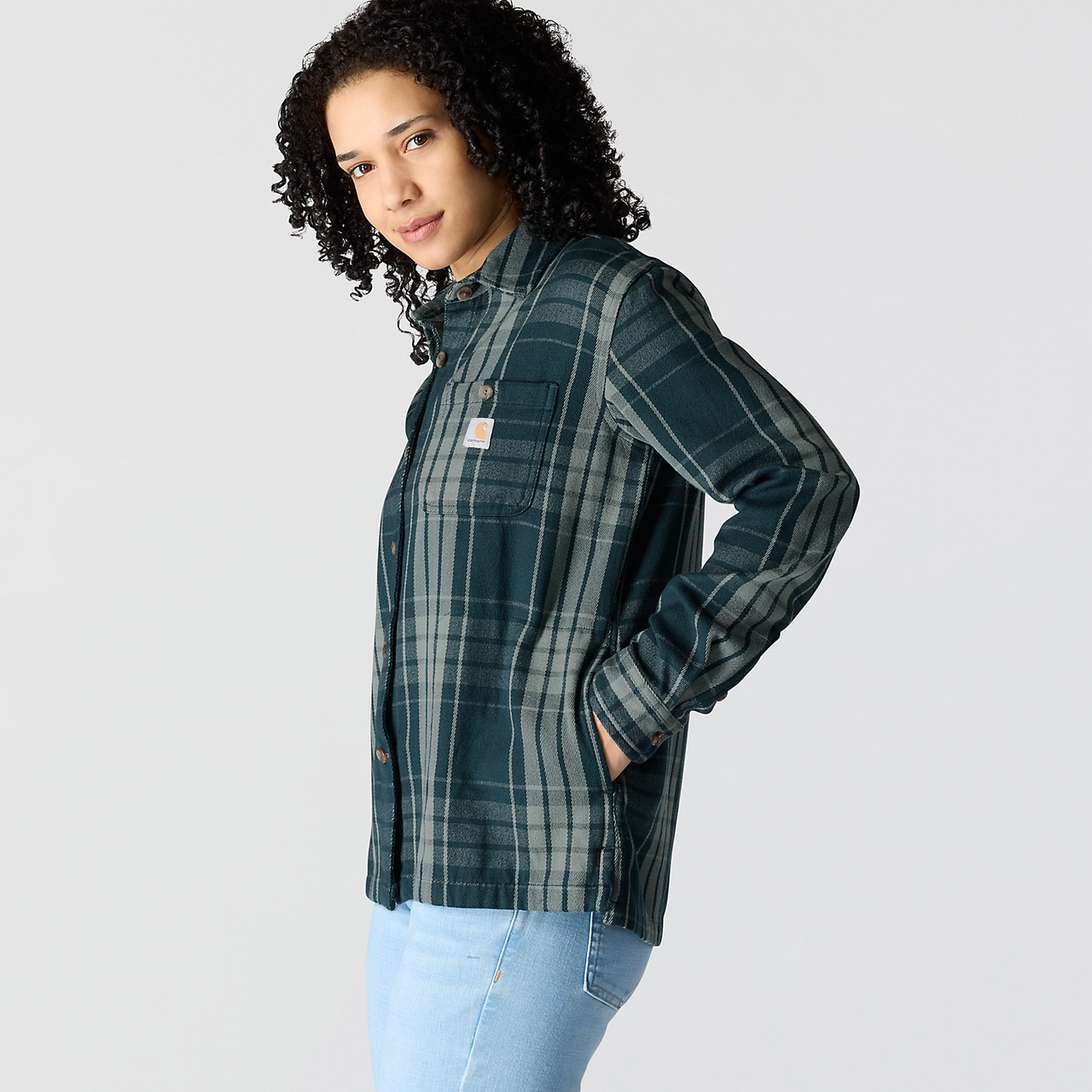 Carhartt female Loose Fit Work Shirt 107136 Green
