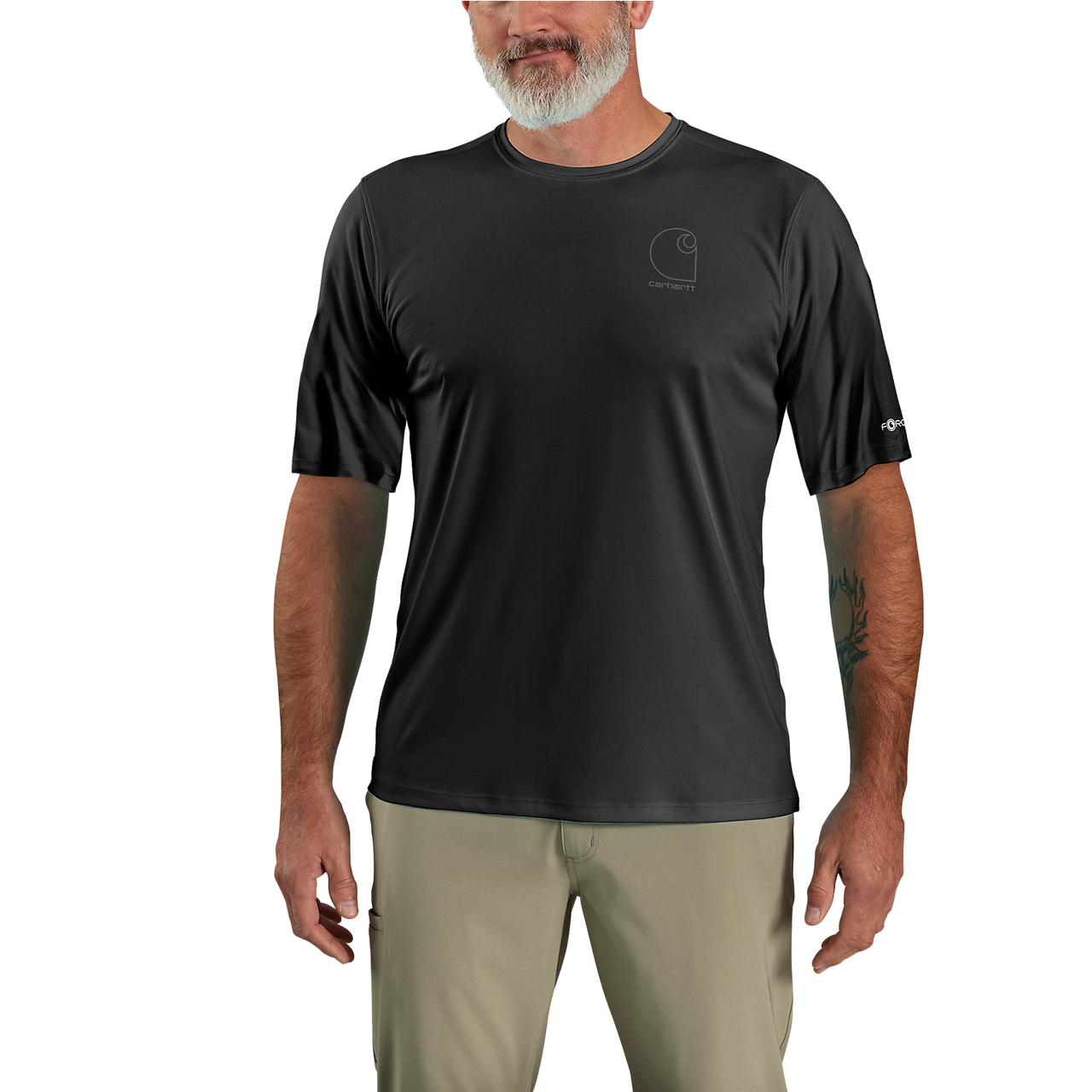 Carhartt Force Relaxed Logo T-shirt Sun Defender - 107182 Black