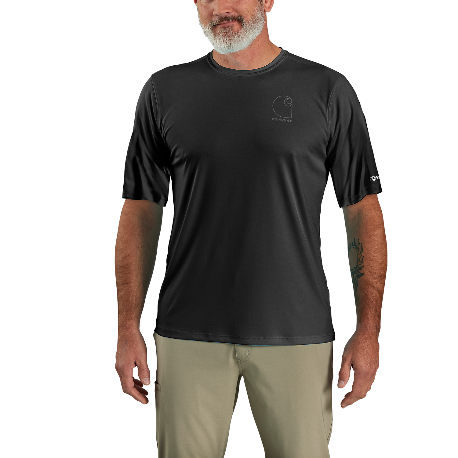 Carhartt Force Relaxed Logo T-shirt Sun Defender - 107182 Black