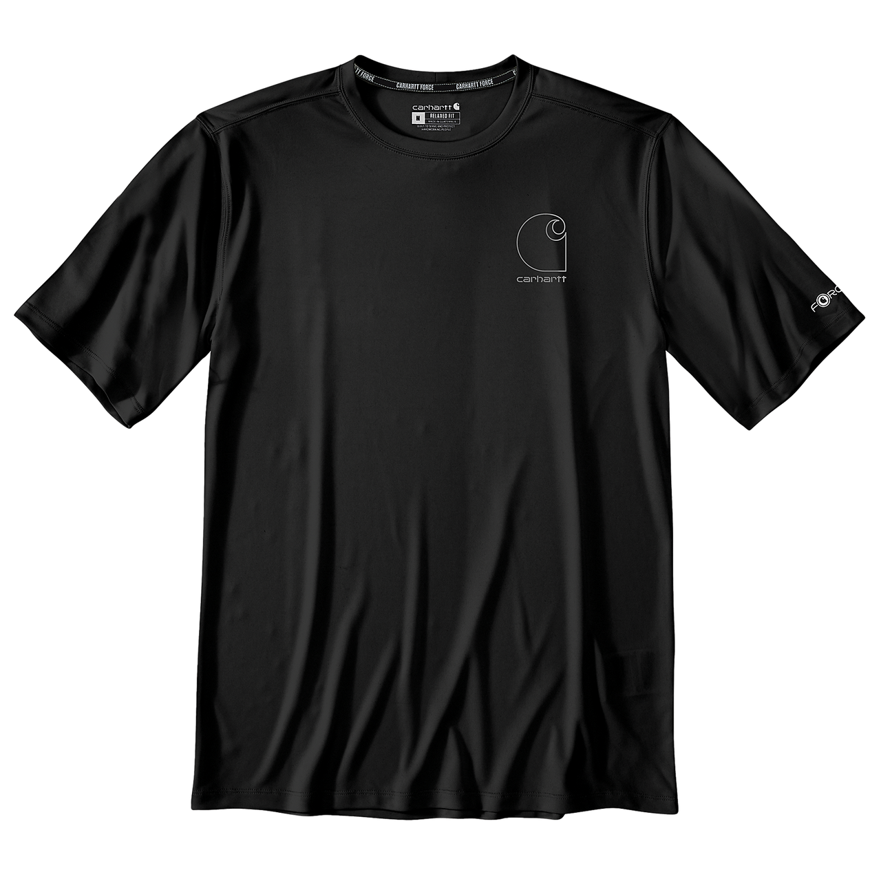Carhartt Force Relaxed Logo T-shirt Sun Defender - 107182 Black