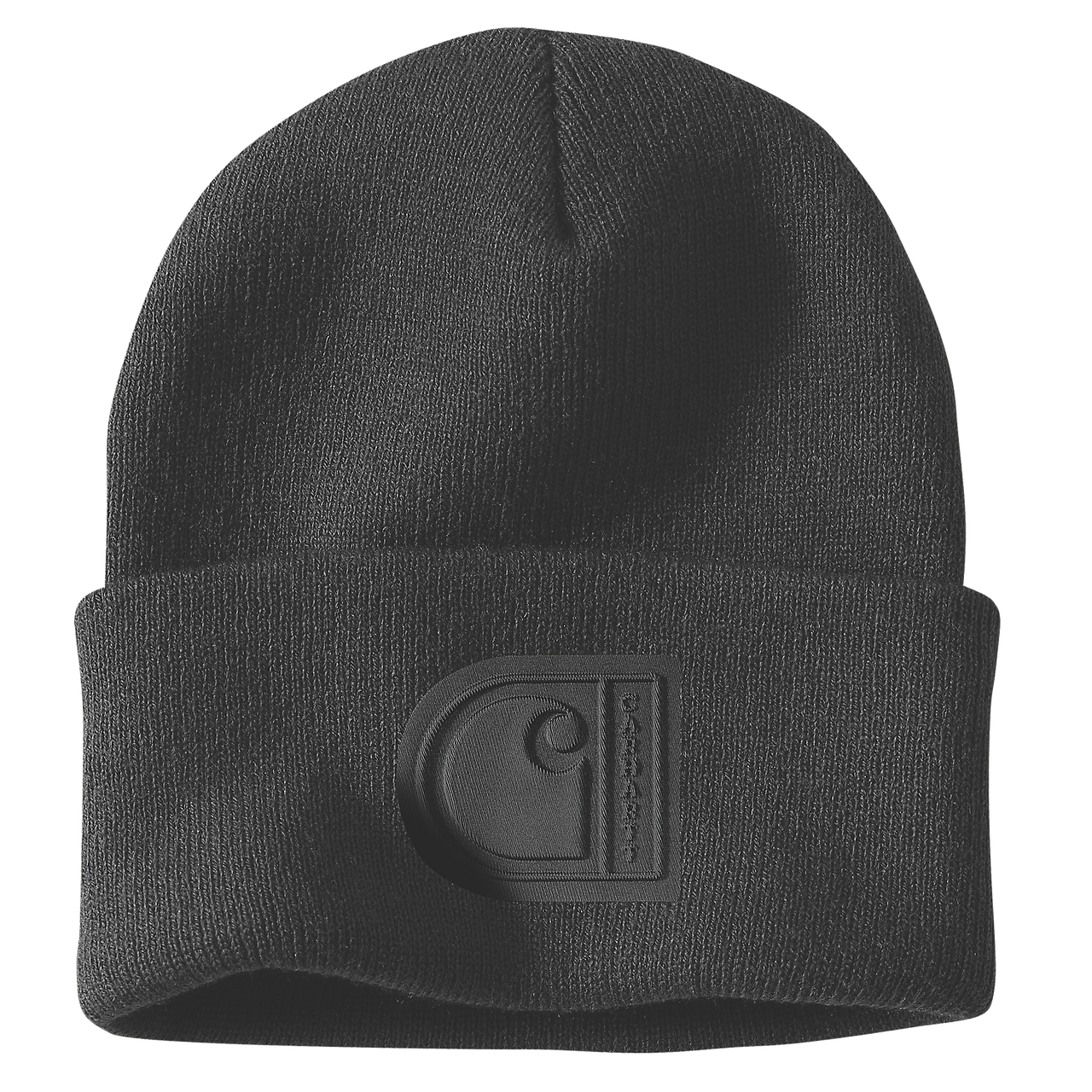 Carhartt Knit Cuffed Patch Beanie - 107190 Black
