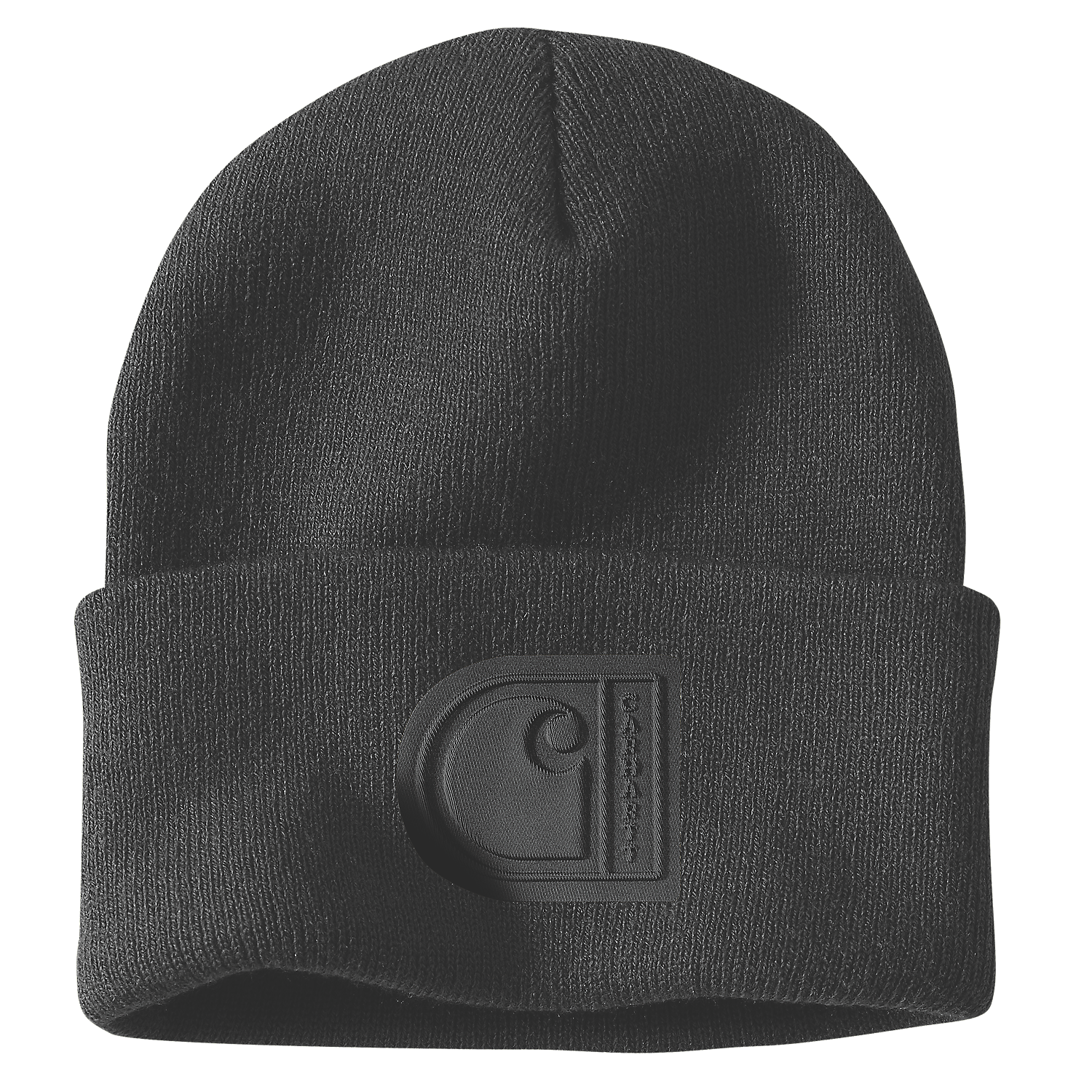 Carhartt Knit Cuffed Patch Beanie - 107190 Black