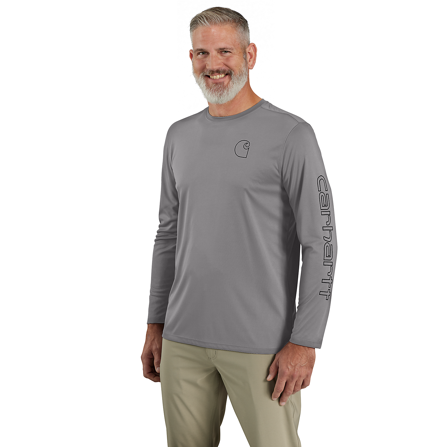 Carhartt Logo Graphic T-shirt LS Force Sun Defender - 107202 APH