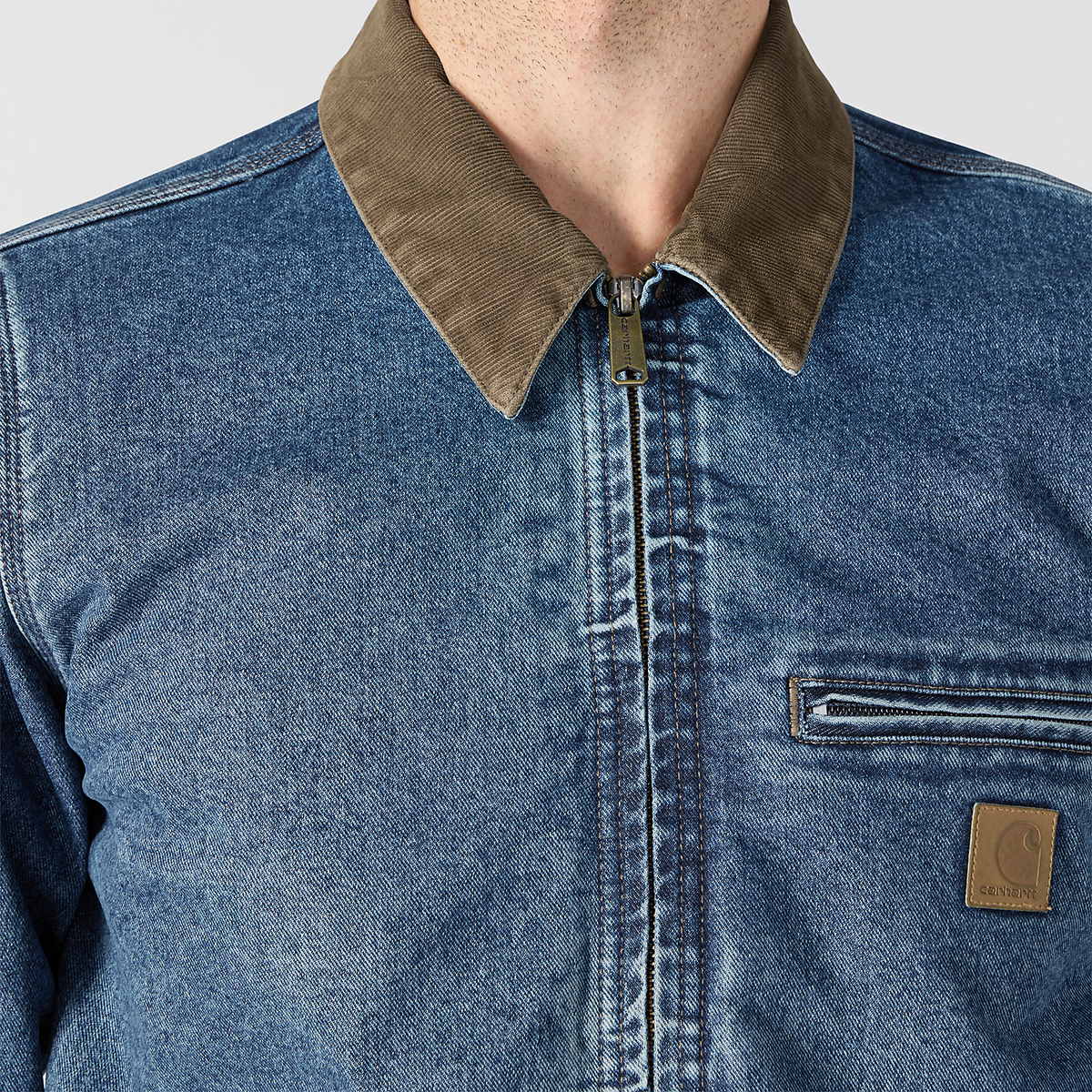 Carhartt Denim Relaxed Fit Detroit Jacket - 107327 HT6