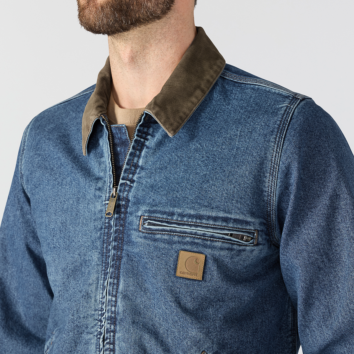 Carhartt Denim Relaxed Fit Detroit Jacket - 107327 HT6
