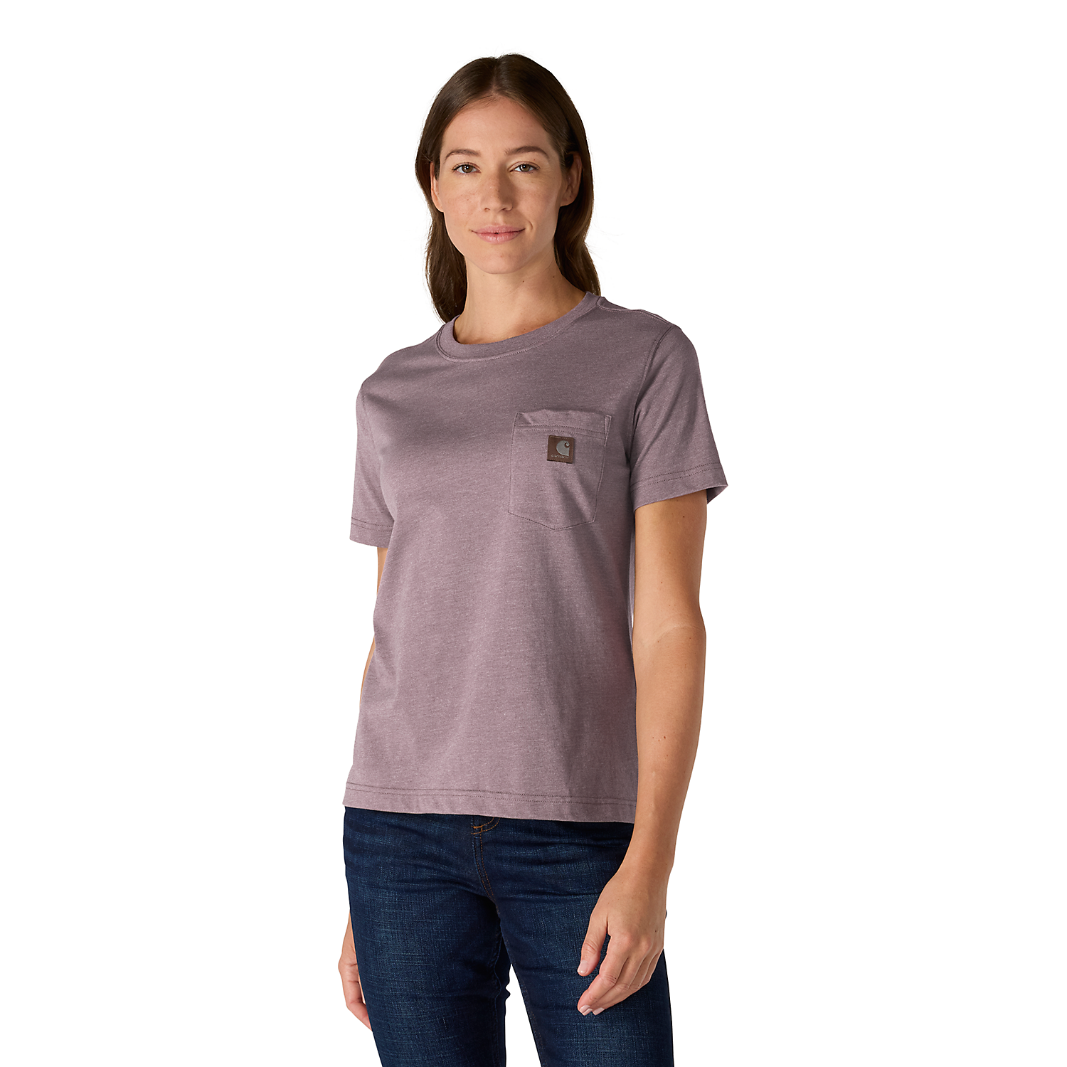 Carhartt Women Irvine Relaxed T-shirt - Berry Heather 107391 V96