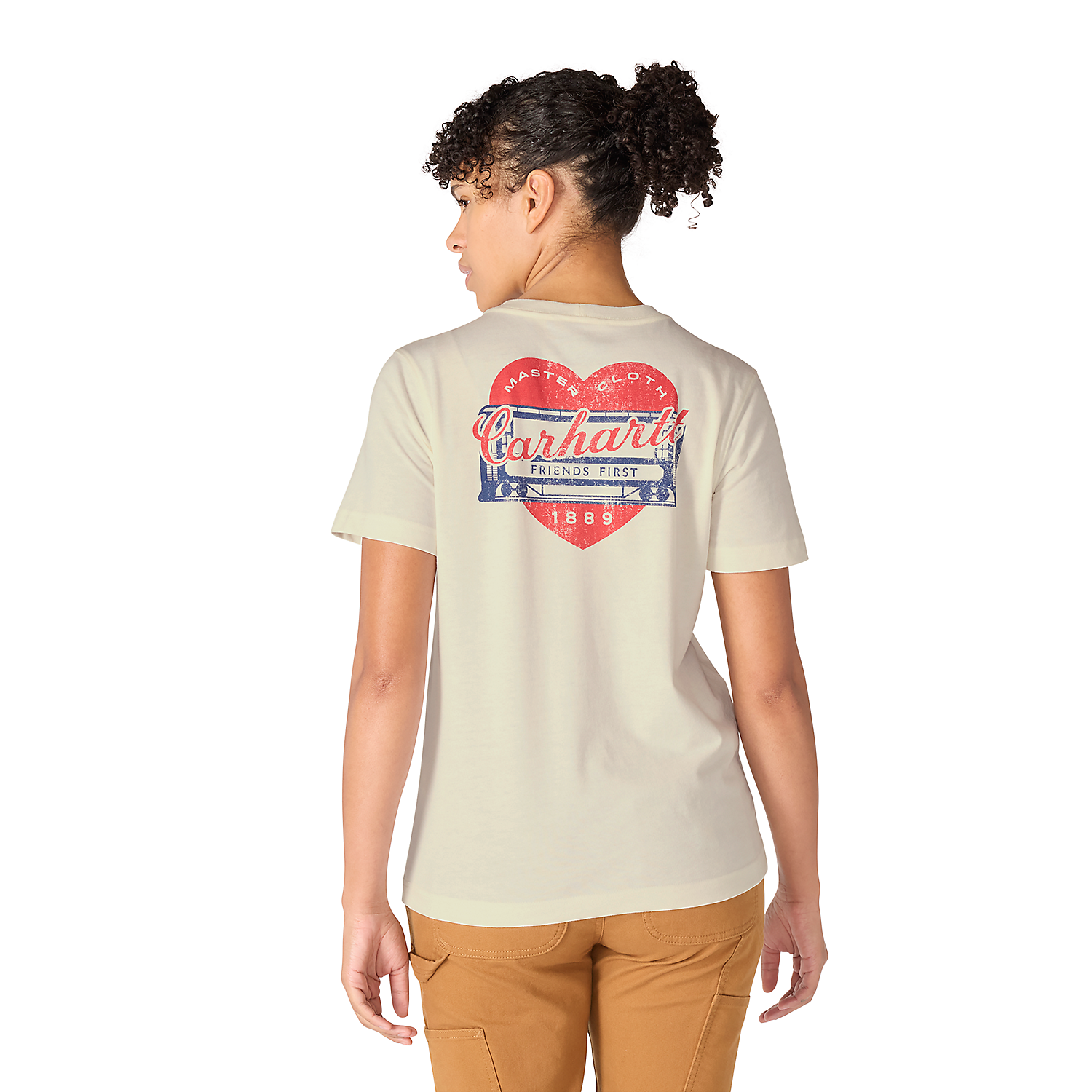 Carhartt Irvine Relaxed Heritage Heart T-Shirt -107534 eggshell