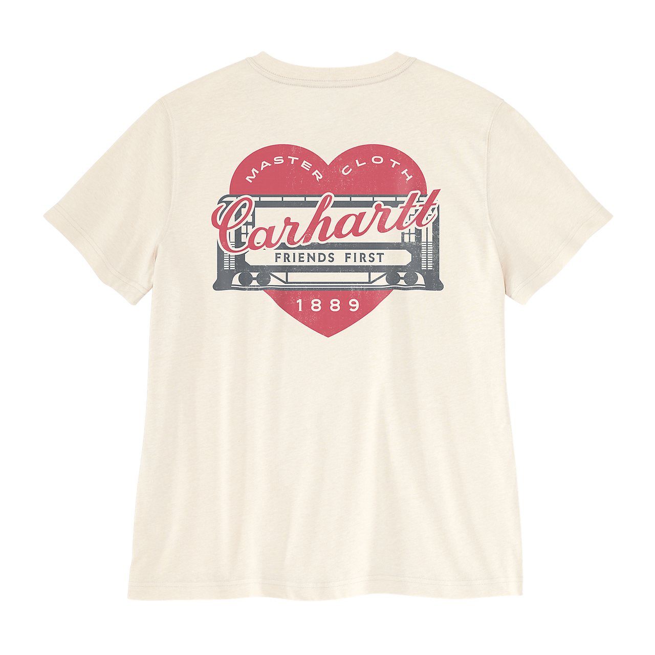 Carhartt Irvine Relaxed Heritage Heart T-Shirt -107534 eggshell