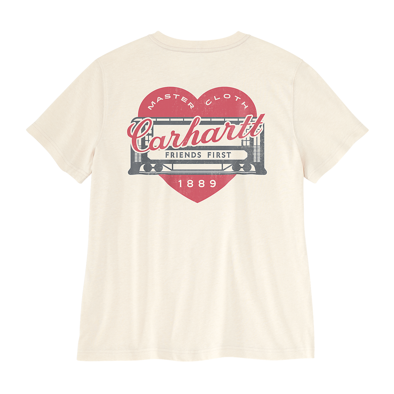 Carhartt Irvine Relaxed Heritage Heart T-Shirt -107534 eggshell