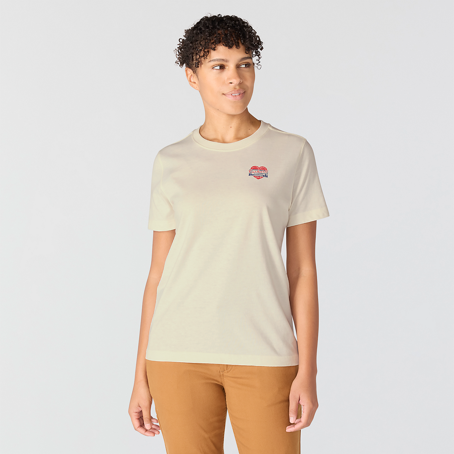 Carhartt Irvine Relaxed Heritage Heart T-Shirt -107534 eggshell