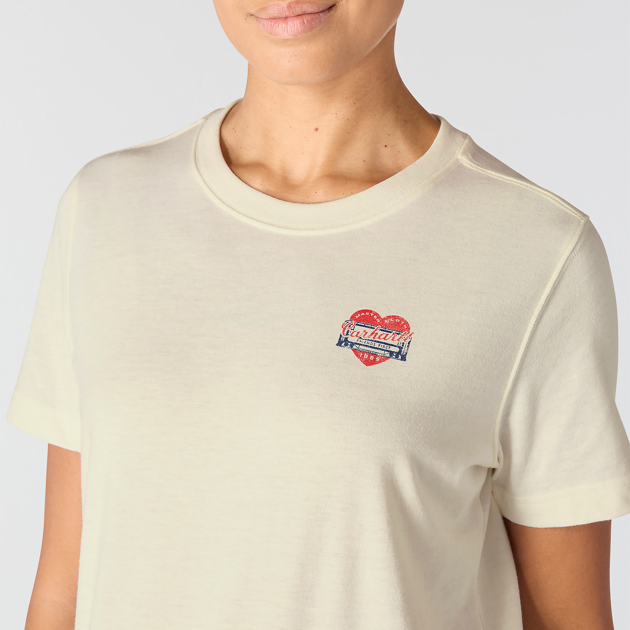 Carhartt Irvine Relaxed Heritage Heart T-Shirt -107534 eggshell