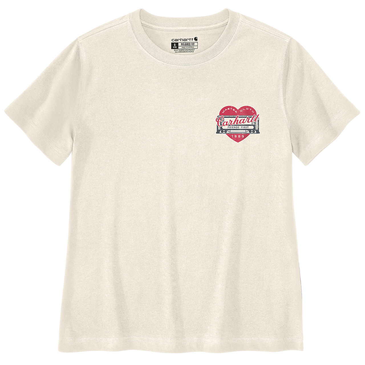 Carhartt Irvine Relaxed Heritage Heart T-Shirt -107534 eggshell