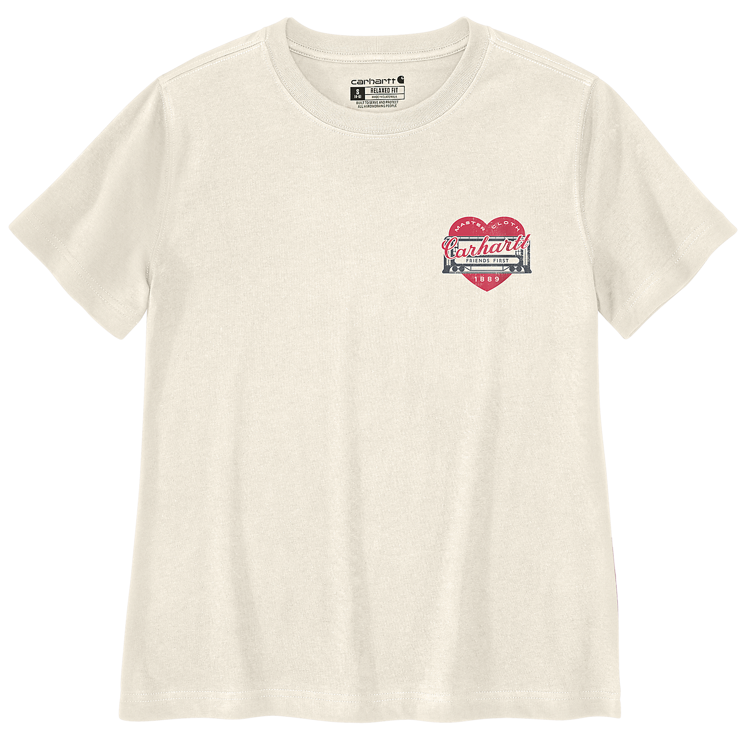 Carhartt Irvine Relaxed Heritage Heart T-Shirt -107534 eggshell