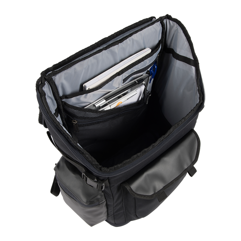 35L Nylon Workday Backpack Black