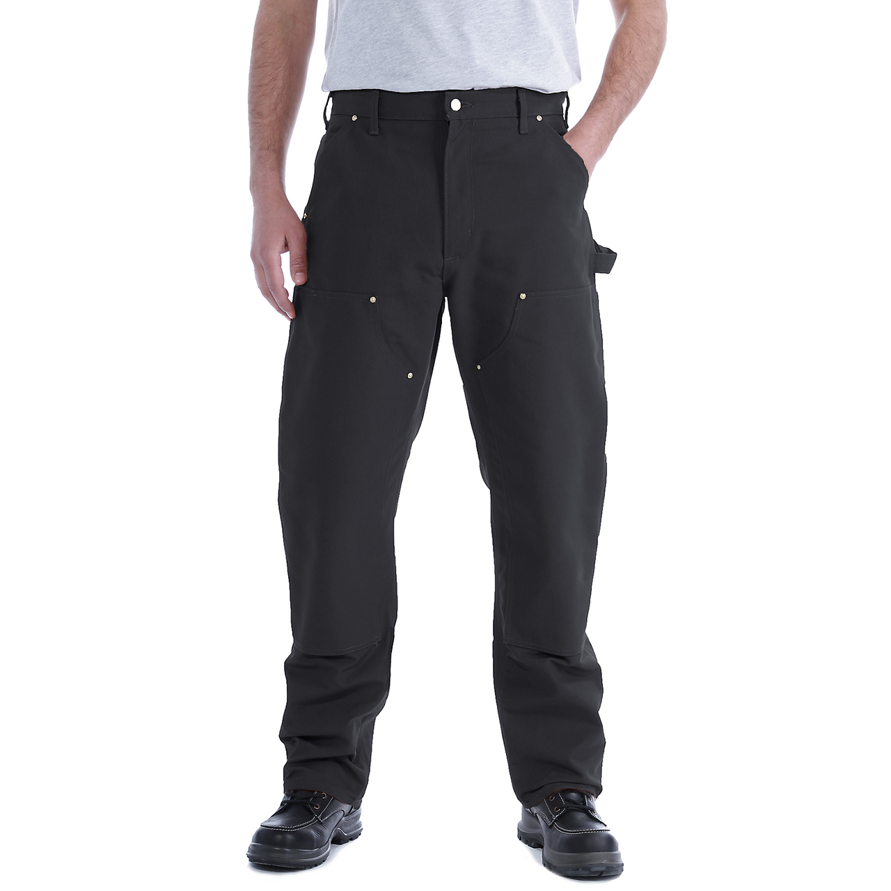 Carhartt Double Front Utility Work Pant - B01 Black - 12173