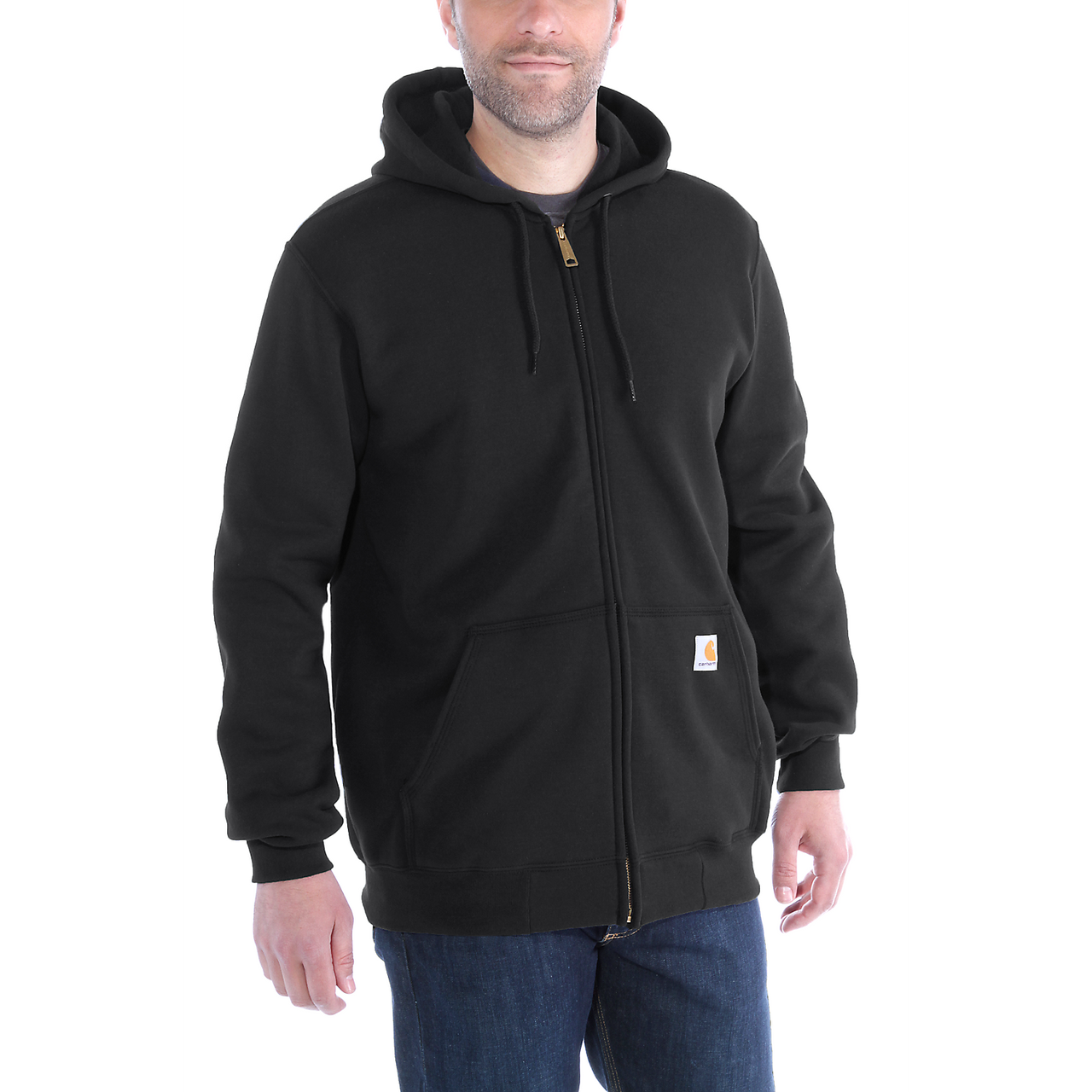 Carhartt Hooded Sweatshirt With Zipper K122 - Black