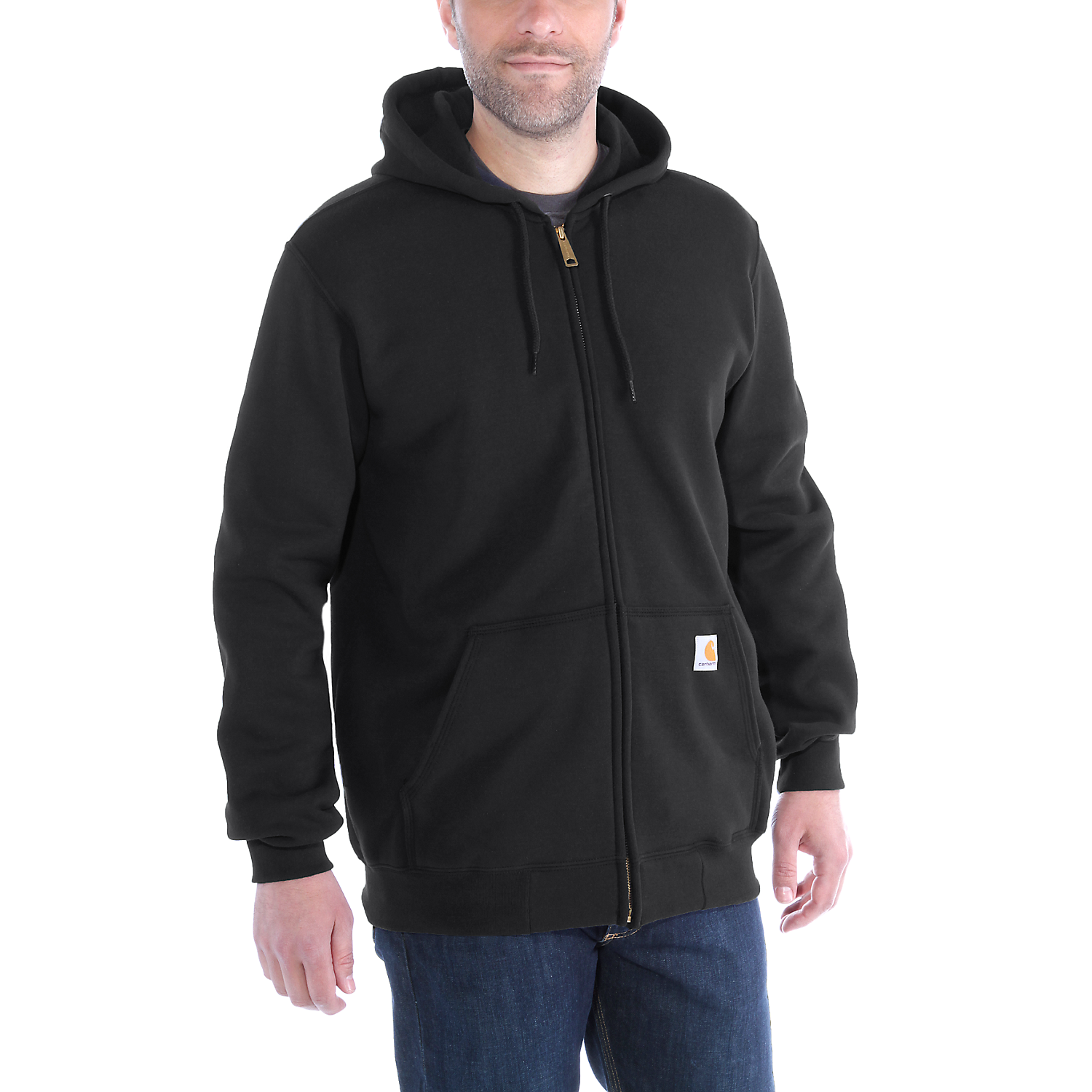 Carhartt Hooded Sweatshirt With Zipper K122 - Black