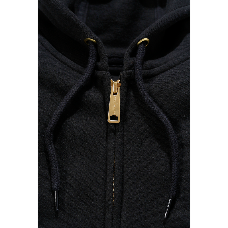 Hooded sweatshirt with zipper K122 - Black