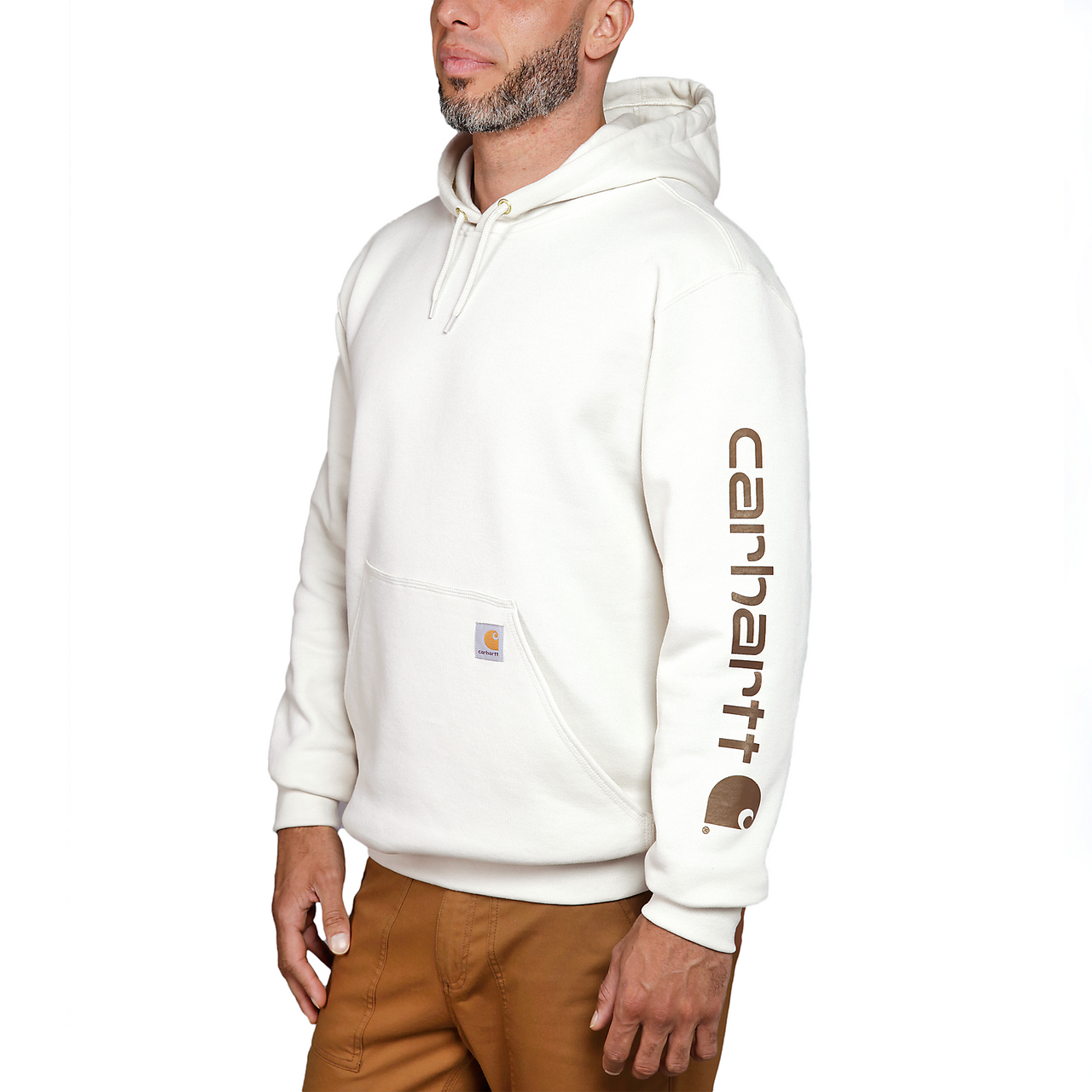 Kapuzenärmel-Logo-Pullover Elm Space Dye - K288