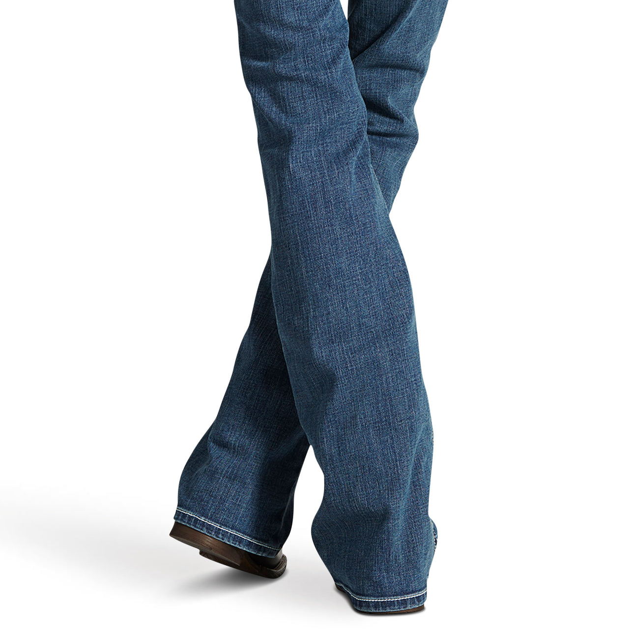 Ariat Mid Rise Stretch Whipstitch Boot Cut Jeans Rainstorm - 10016202