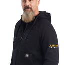Ariat Men Rebar Regulator Full Zip Hoodie - Black