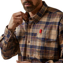 Ariat Rebar Flanel Dura Stretch Werkshirt Voor Heren 