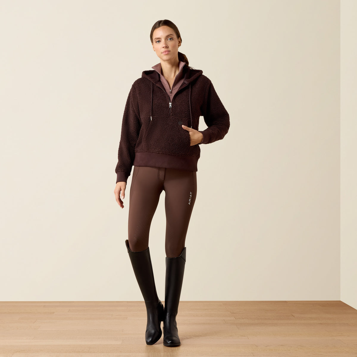 Ariat Women's Orinada 1/2 zip fleece hoodie