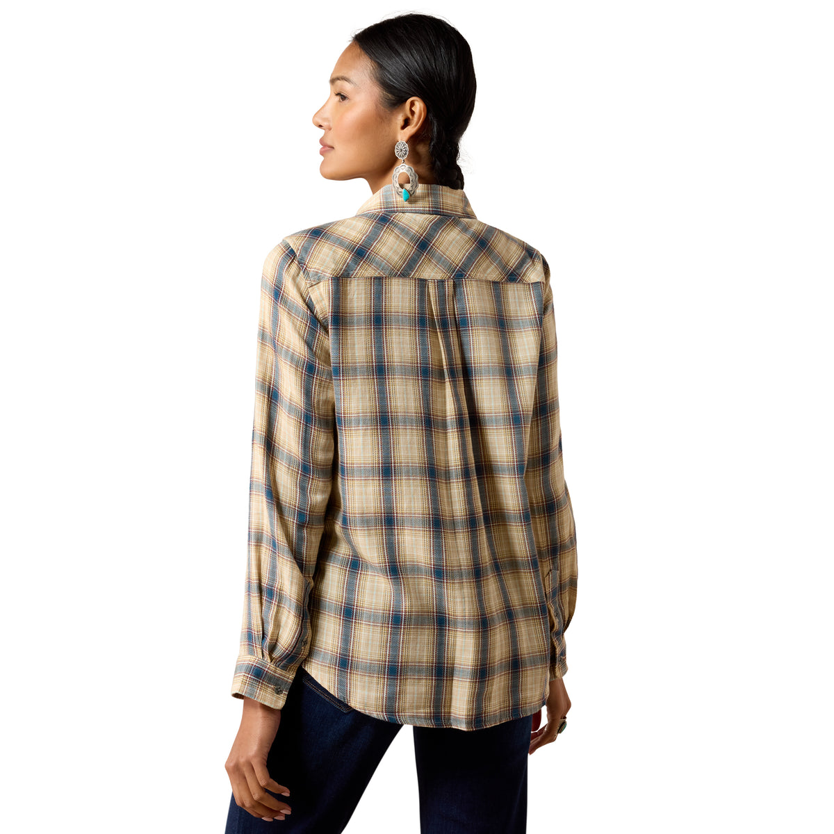 Women's Billie Jean Loose Shirt Horizon Plaid - 10079346