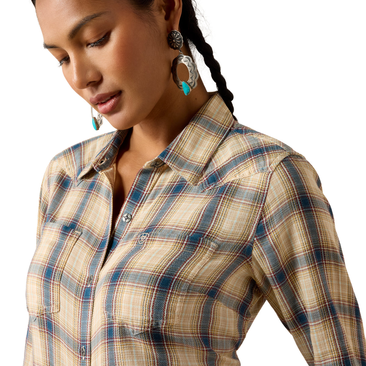 Women's Billie Jean Loose Shirt Horizon Plaid - 10079346