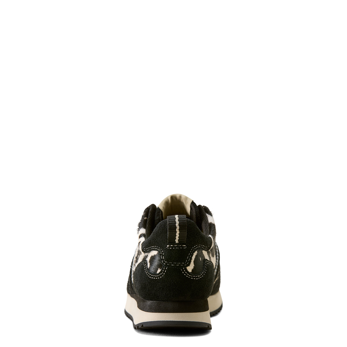 Ariat New Ranch Runner Trainer - 10080386 BLACK SUEDE BLACK AND WHITE HAIR ON – image 2