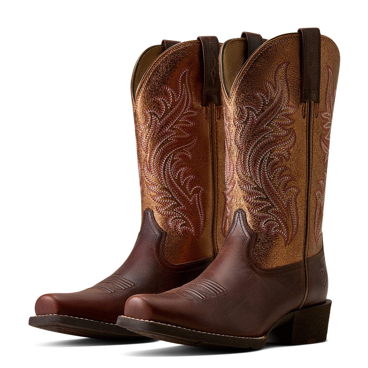 Round Up Narrow Cutter Toe Western Boot - 10080406 ESPRESSO COPPER RIDGE – image 4