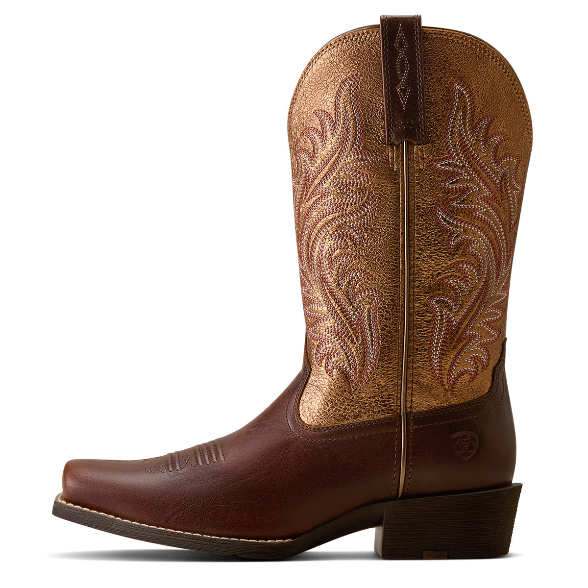 Round Up Narrow Cutter Toe Western Boot - 10080406 ESPRESSO COPPER RIDGE – image 5