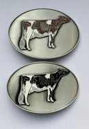 Belt Buckle Holstein 3D Black&white