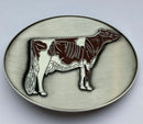 Belt Buckle Holstein 3D Red&white