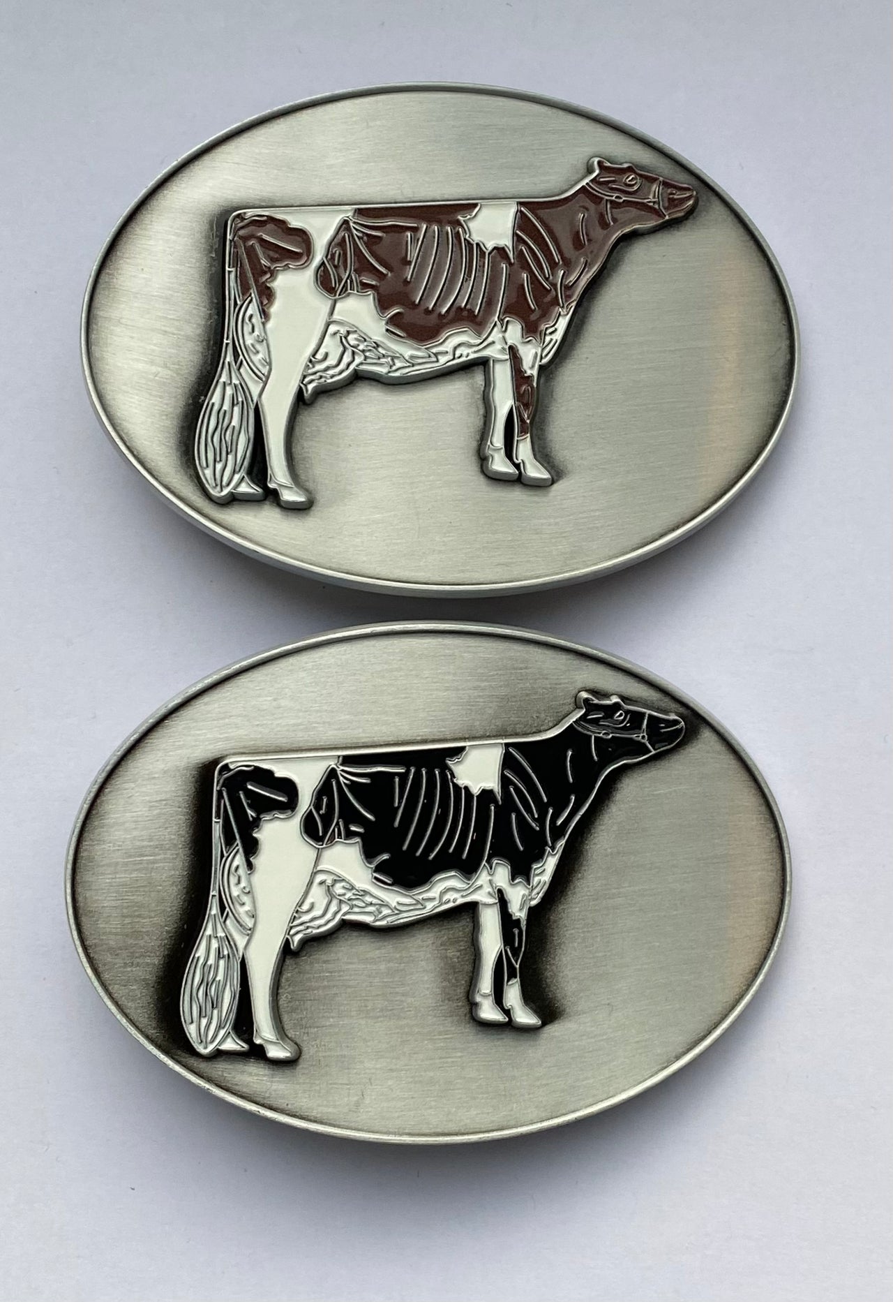 Belt Buckle Holstein 3D Red&white