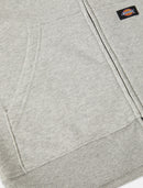 Dickies Full Zip Fleece Hoodie - Heather Grey
