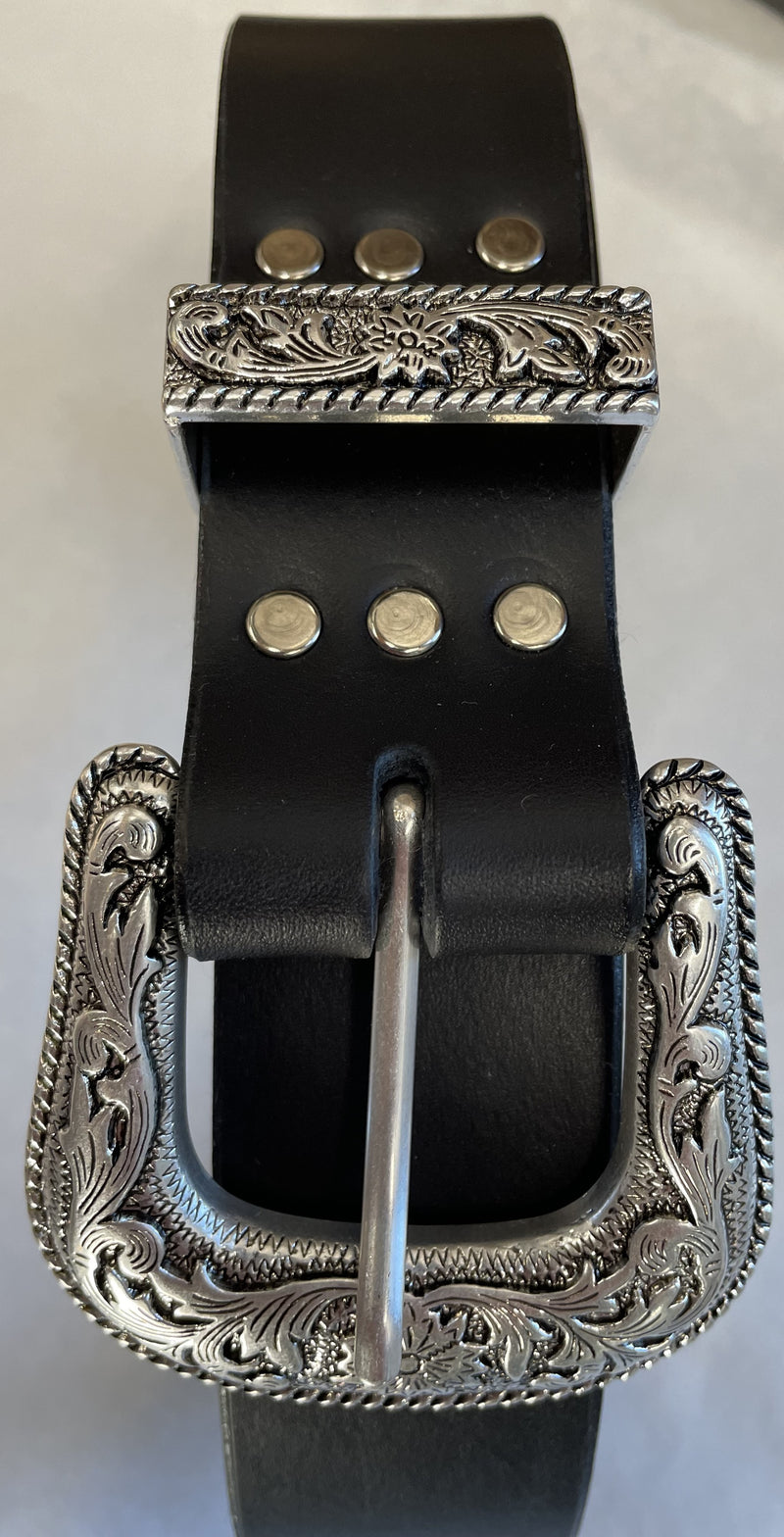 Handmade Western Belt - Black