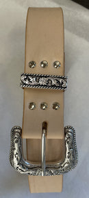 Handmade Western Belt - Tan